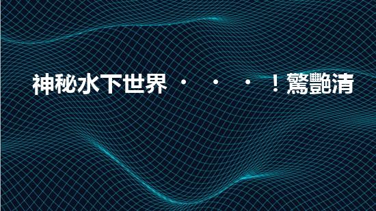 神秘水下世界！驚艷清淤船操作，全程視頻曝光！
